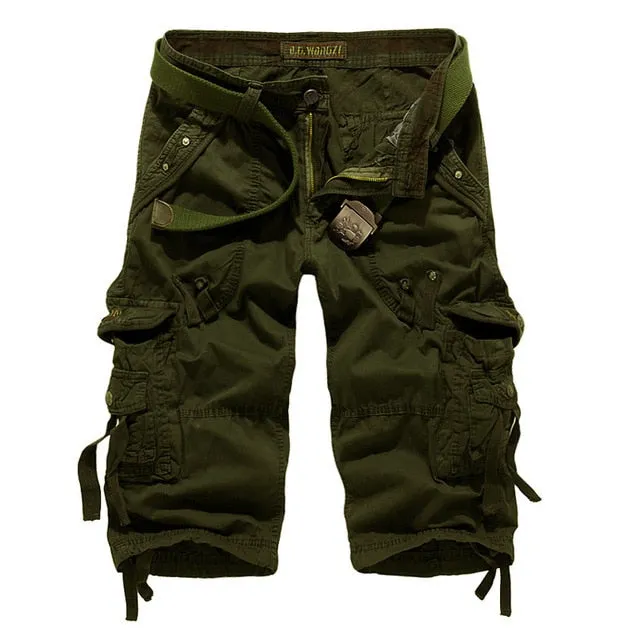 2021 New Cargo Shorts Men Casual Workout Military Men's Shorts Multi-pocke Short Pants Men