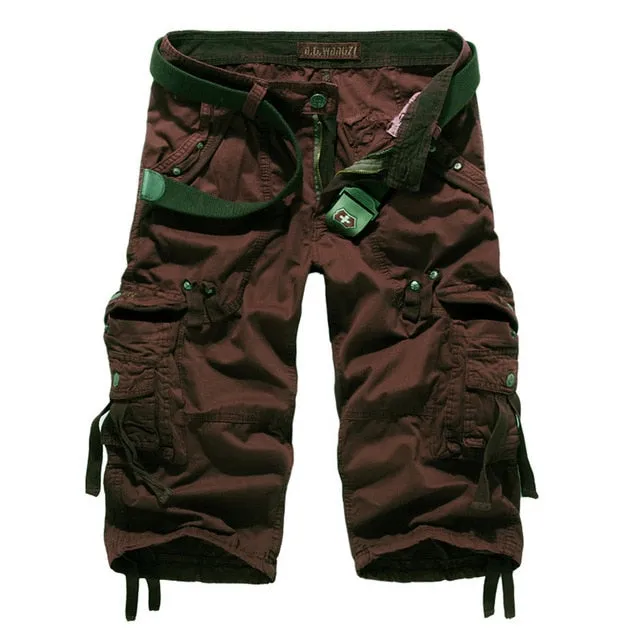 2021 New Cargo Shorts Men Casual Workout Military Men's Shorts Multi-pocke Short Pants Men