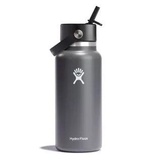 32 OZ WIDE MOUTH W/FLEX STRAW CAP
