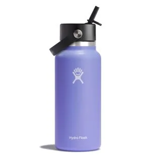 32 OZ WIDE MOUTH W/FLEX STRAW CAP