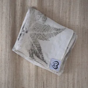 Castor leaf eco-print scarf