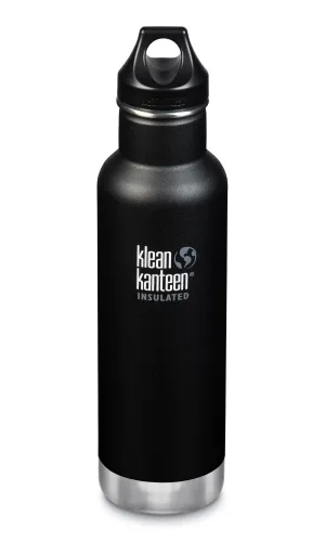 Classic Insulated 20oz Water Bottle - Shale Black