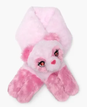 cotton candy jeweled panda scarf