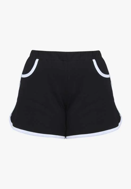 Fonda Plus Size Retro Shorts - Green