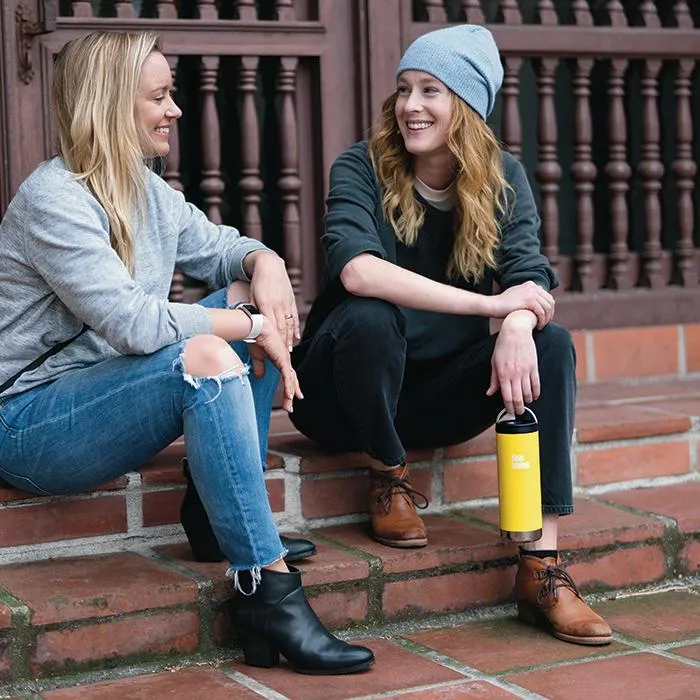 Klean Kanteen Insulated TK Wide with Café Cap 473ml - Brushed Steel