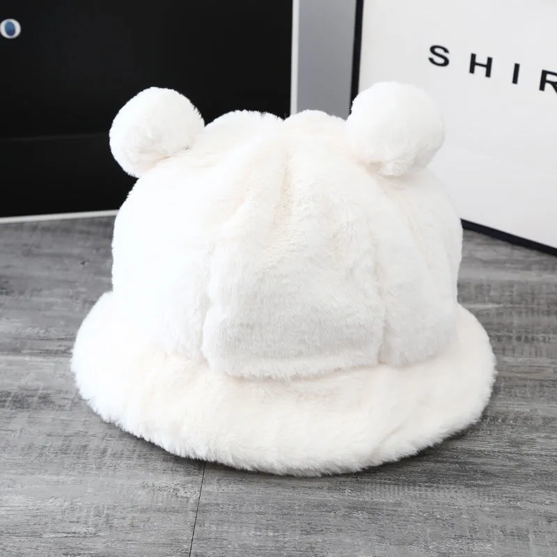 Leopard Fur Hat Fall/Winter Warm Fisherman Hat
