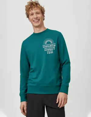 Men's Fleece Sweatshirt- Teal