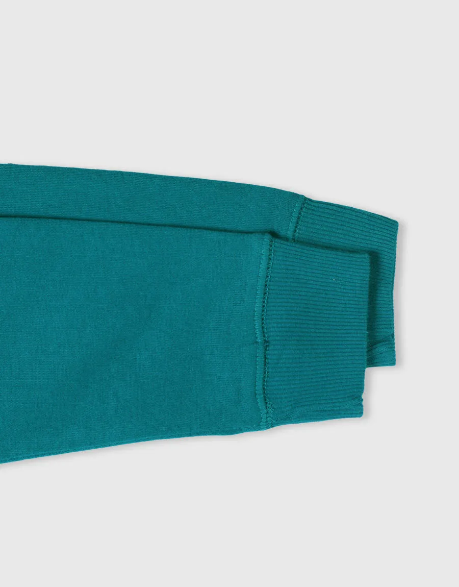 Men's Fleece Sweatshirt- Teal