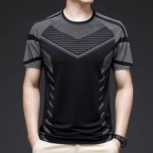 Men's Loose Thin Breathable Solid Color T-shirt - GlamzLife