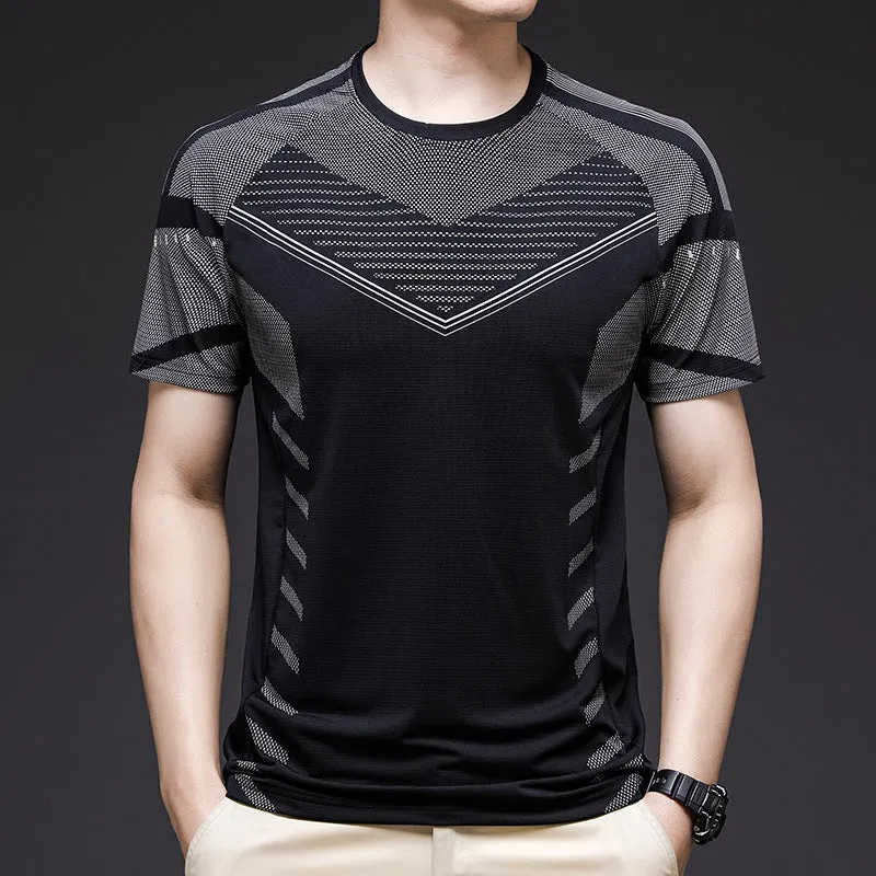 Men's Loose Thin Breathable Solid Color T-shirt - GlamzLife