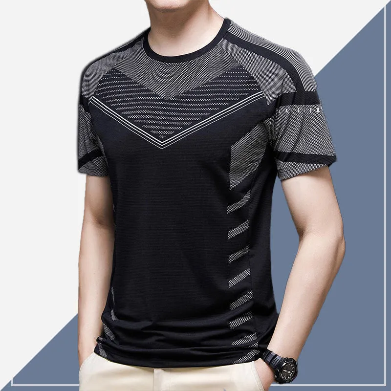 Men's Loose Thin Breathable Solid Color T-shirt - GlamzLife
