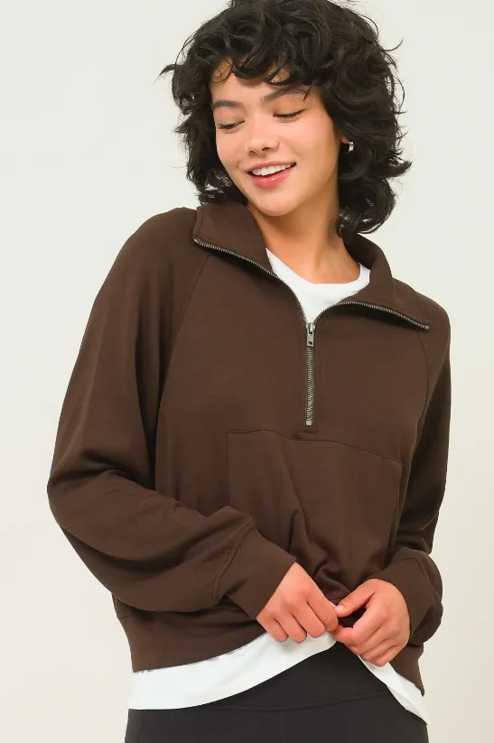 Myra Scuba Half Zip Sweatshirt