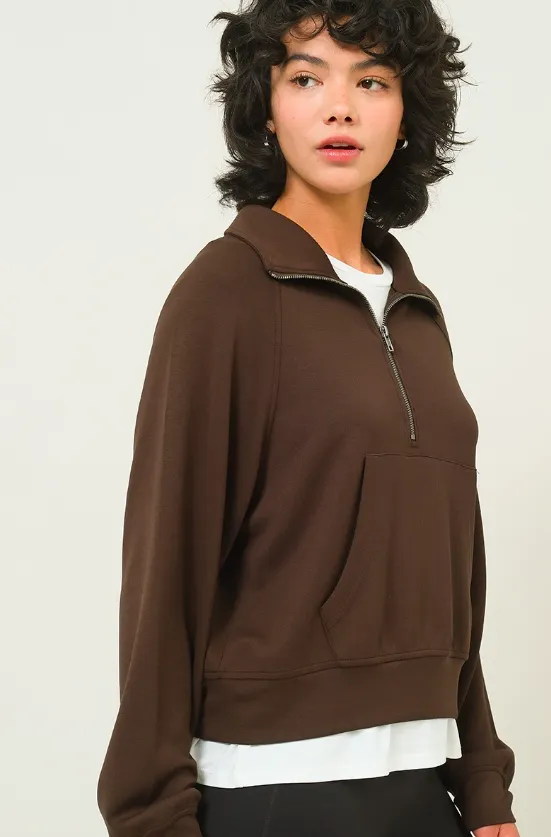 Myra Scuba Half Zip Sweatshirt
