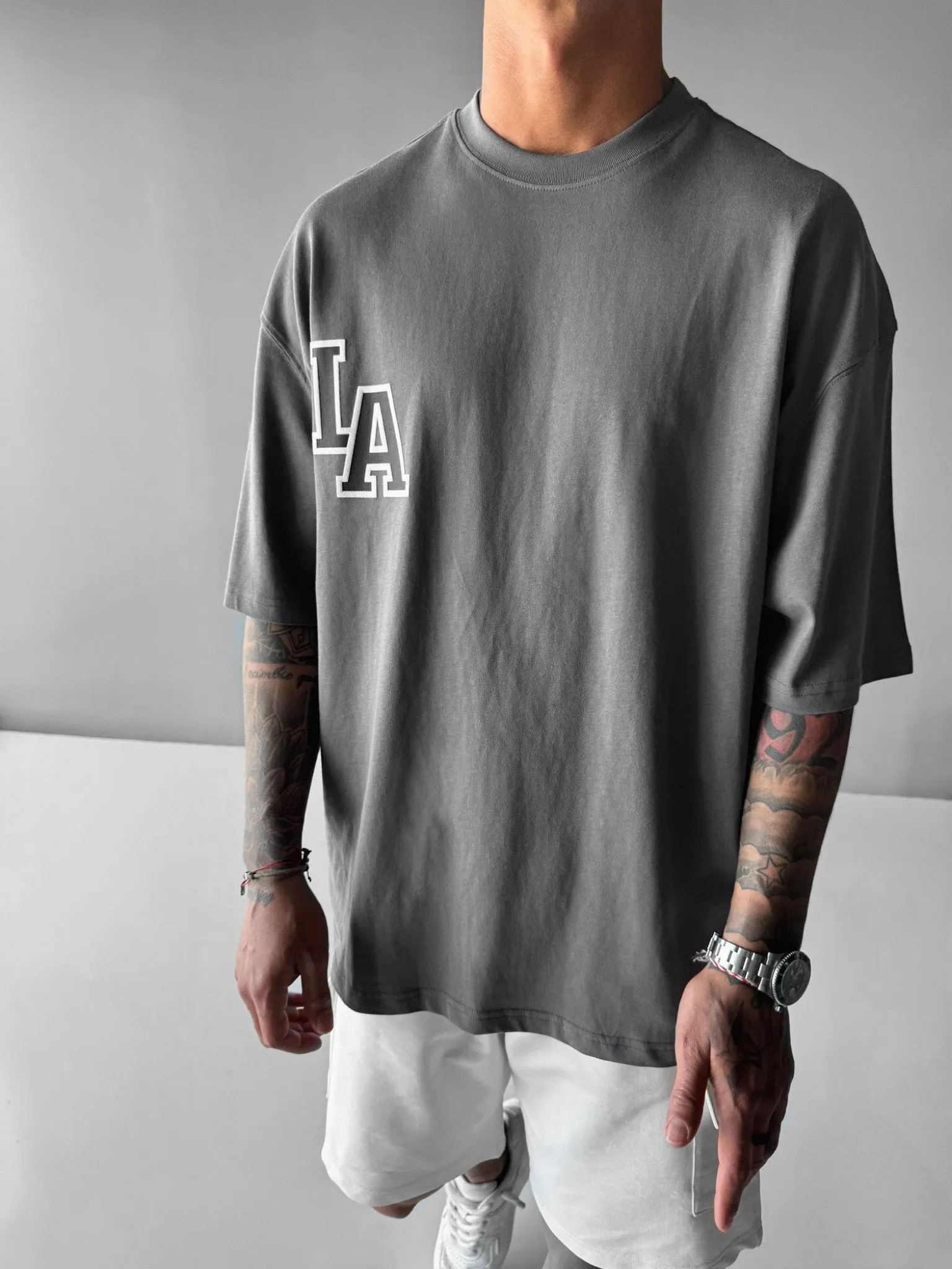 Oversize L.A T-shirt - Anthracite