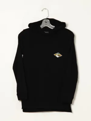 QUIKSILVER YOUTH BOYS INSIDE OUT LONG SLEEVE HOODIE  - CLEARANCE