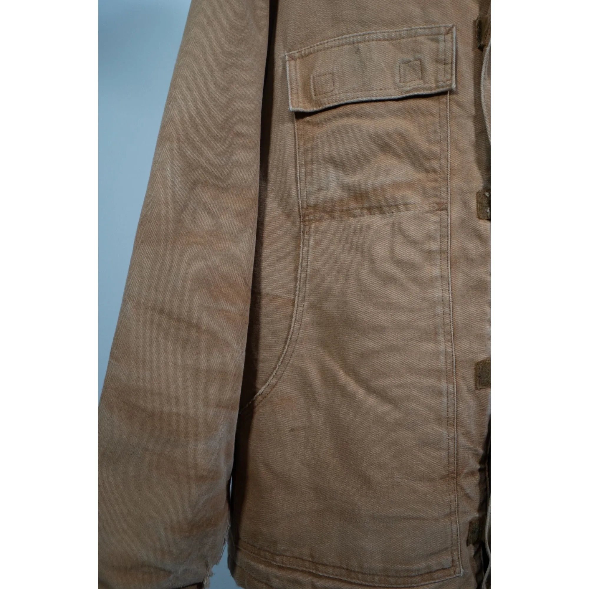 "Retail" Carhartt Quilt Lined Duck Canvas Insulated Traditional Coat Tan XL Men's