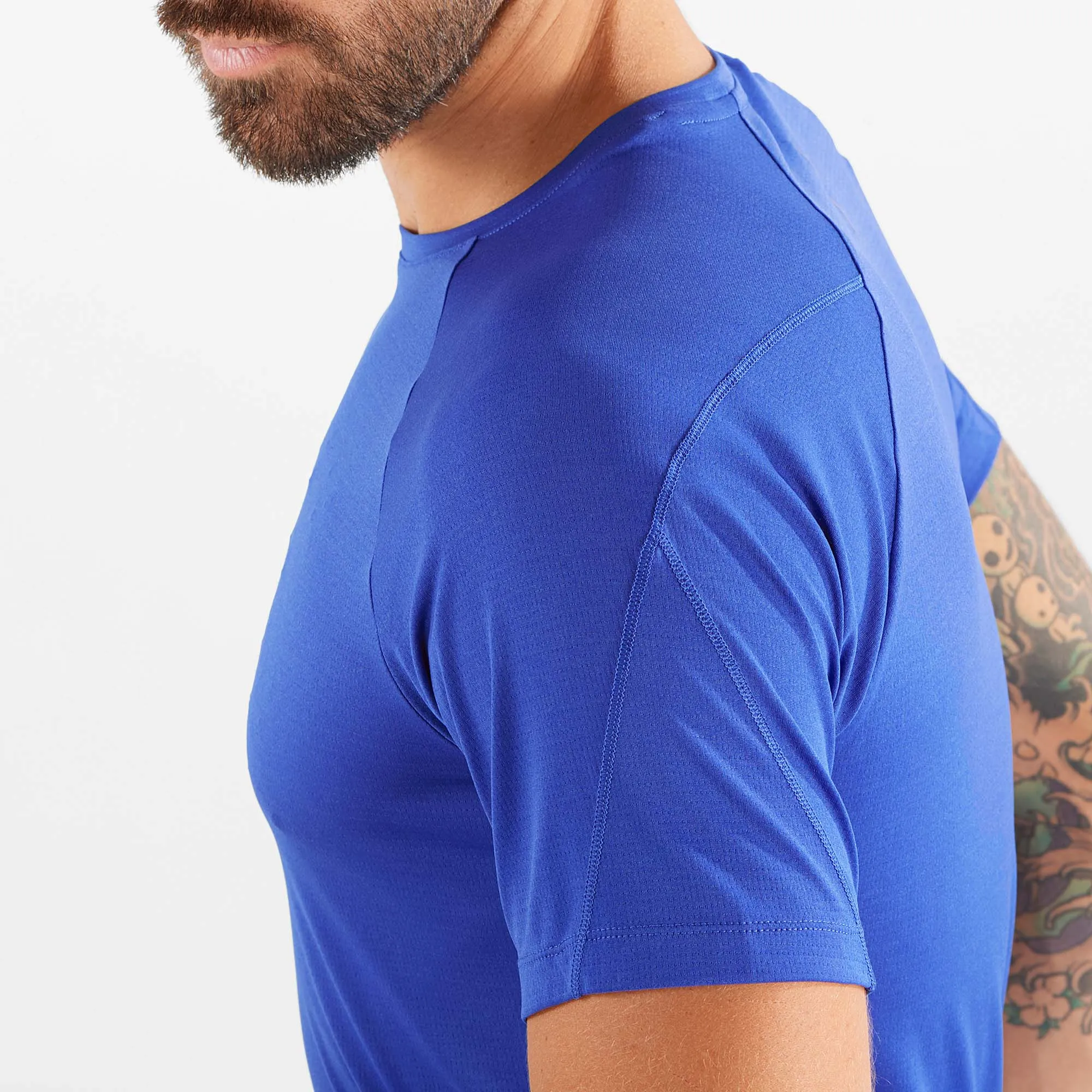 Salomon | Men's Cross Run Short Sleeve T-Shirt - Surf The Web