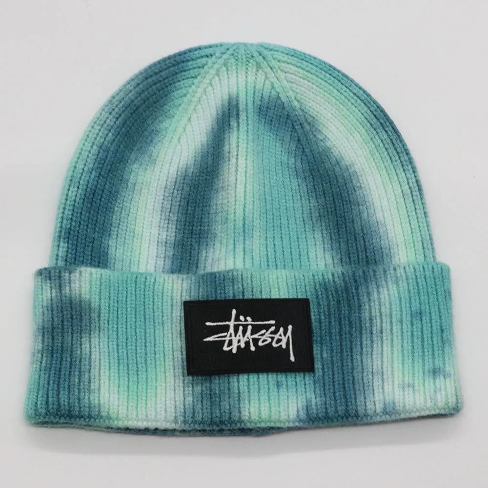 Stussy Hat Winter Knitted Hat Sports Yarn Warm Versatile Casual