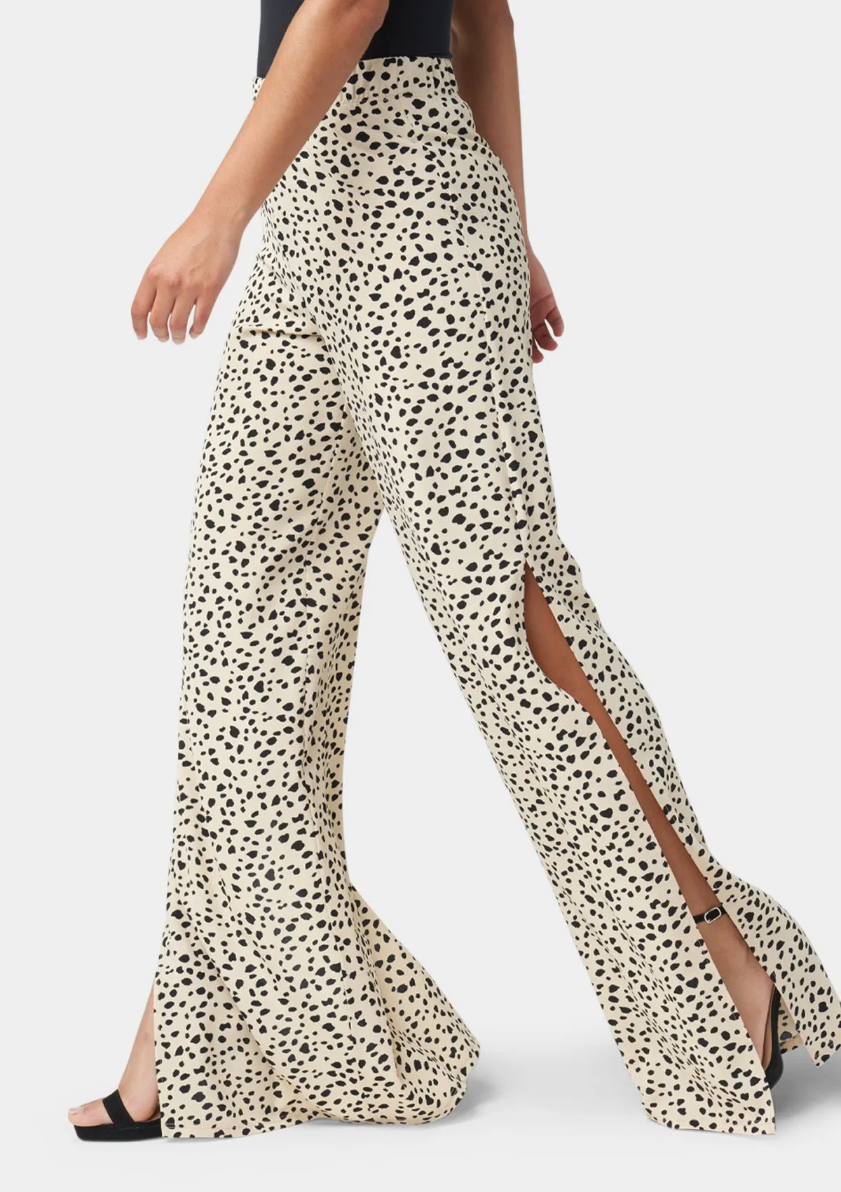 Tall Kia Wide Leg Pants With Side Slit