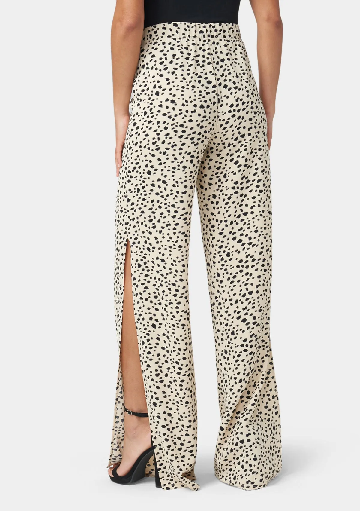 Tall Kia Wide Leg Pants With Side Slit