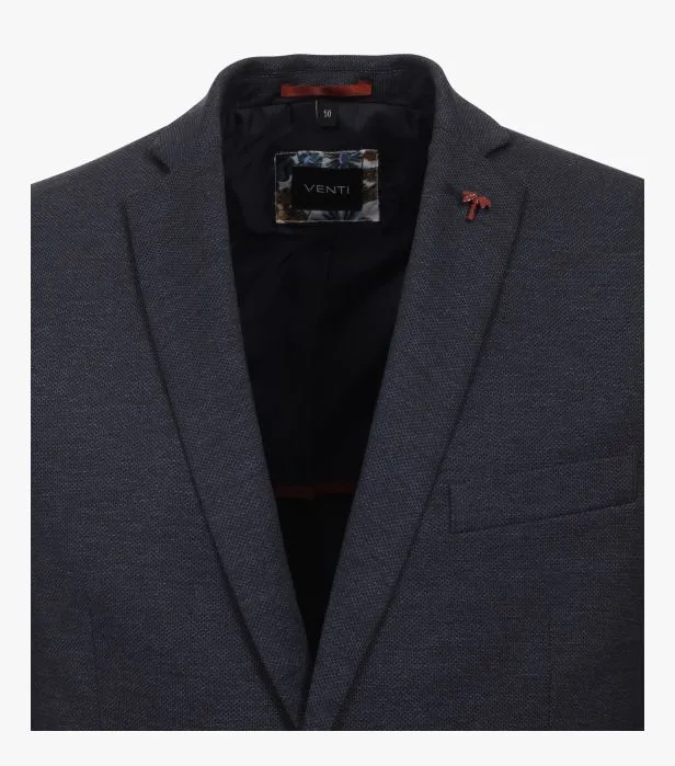 Venti Men's Leisure Jersey Blazer - Navy