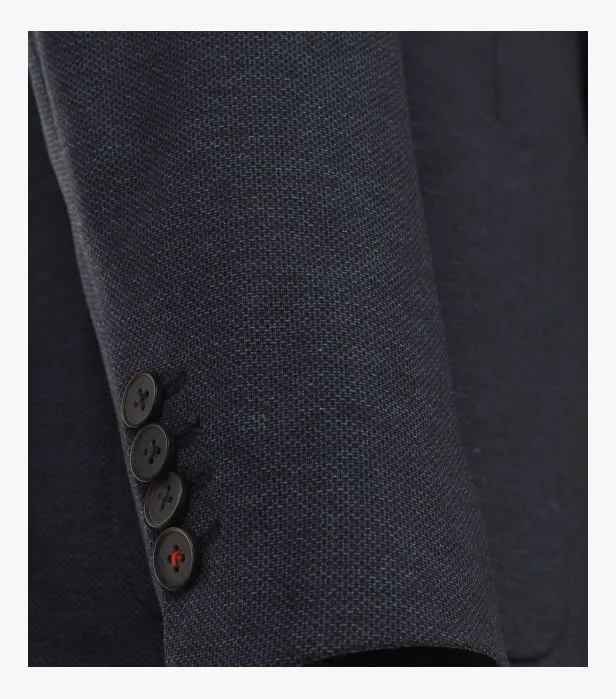 Venti Men's Leisure Jersey Blazer - Navy
