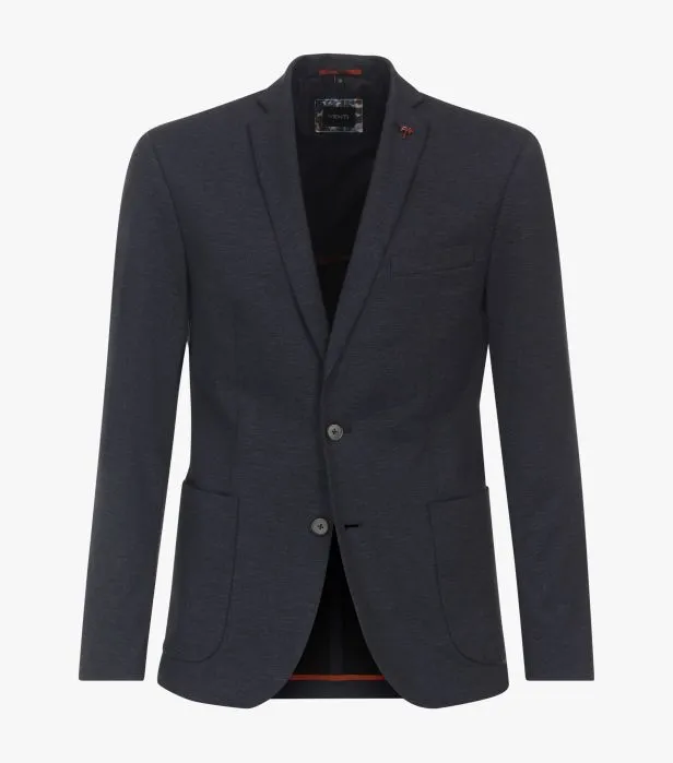 Venti Men's Leisure Jersey Blazer - Navy