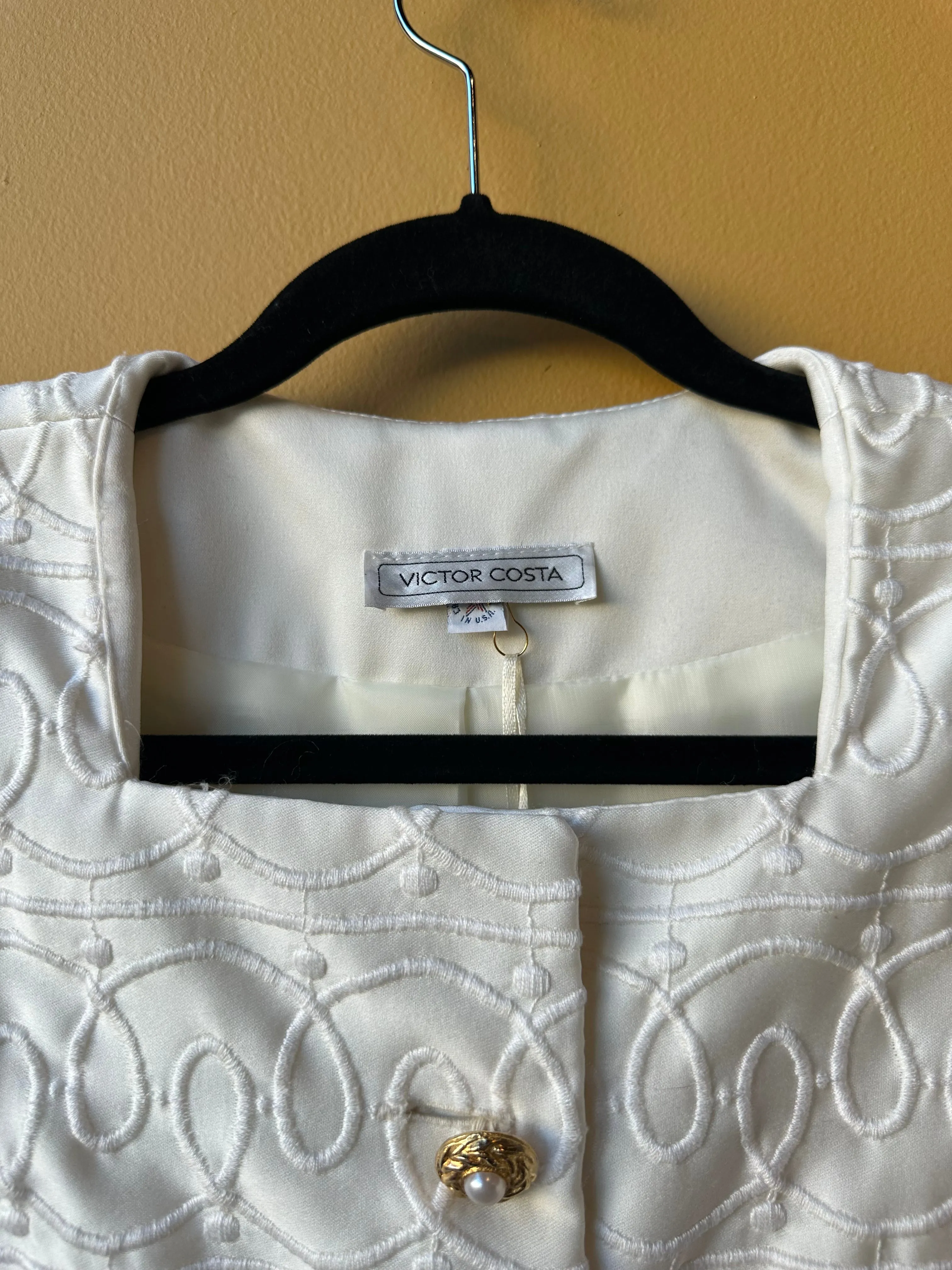 Victor Costa Embroidered Blazer