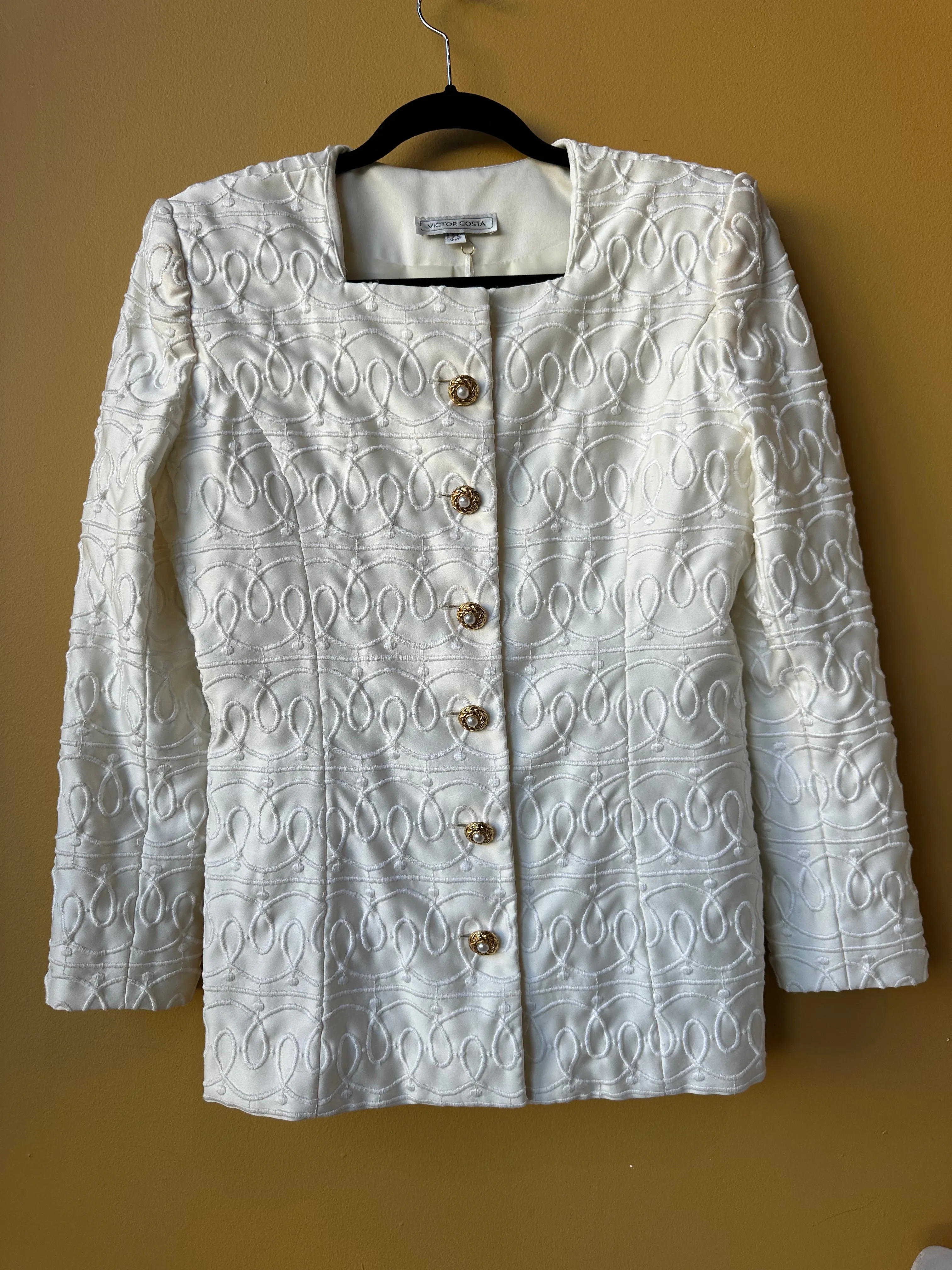 Victor Costa Embroidered Blazer
