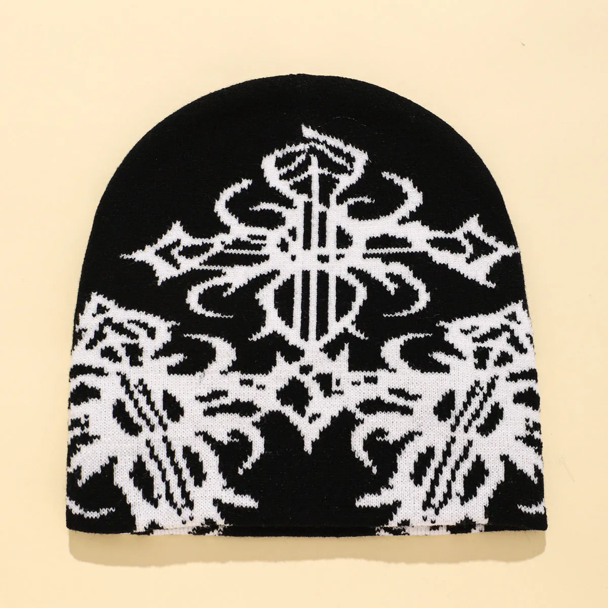 Wholesale Knitted Hat Cold Protection Jacquard Warm Woolen Hat