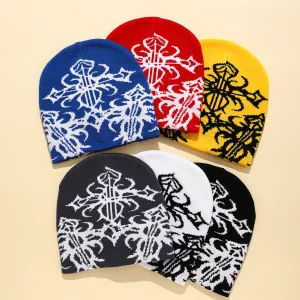 Wholesale Knitted Hat Cold Protection Jacquard Warm Woolen Hat