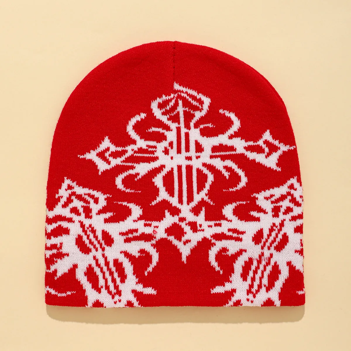 Wholesale Knitted Hat Cold Protection Jacquard Warm Woolen Hat