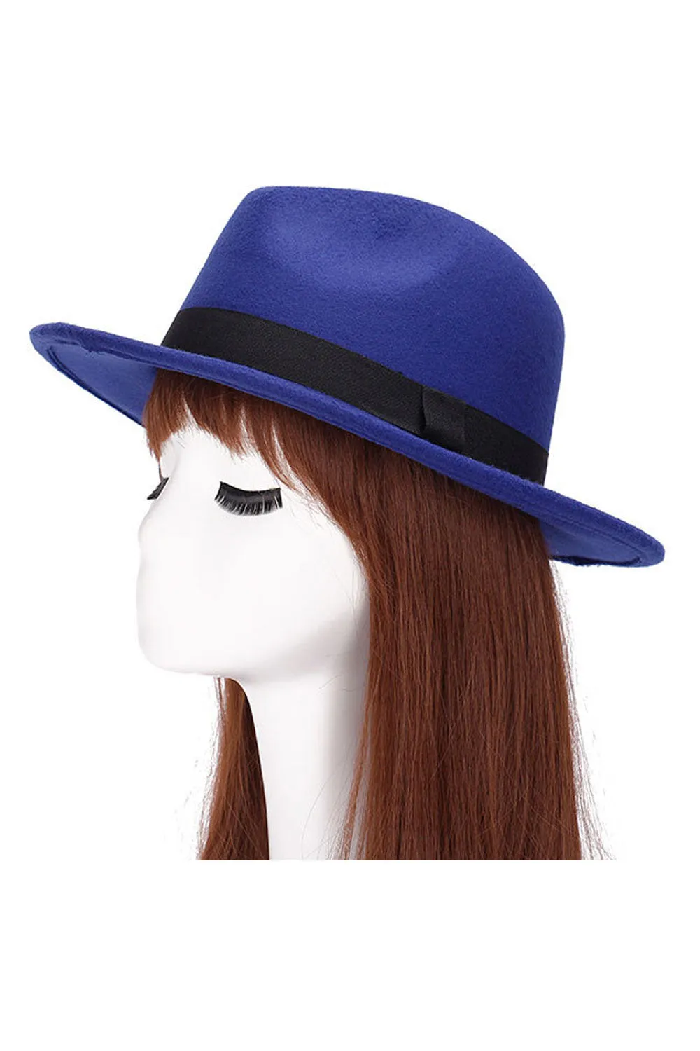 Women Ribbon Decorated Imitation Wool Warm Beret Hat - WBH93862